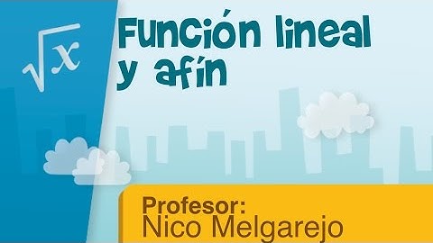 Función lineal y afín