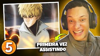 SAITAMA vs GENOS! One Punch-Man Episódio 5 (React) #gutreacts