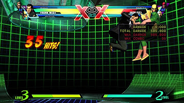 UMvC3 - Wolverine / Frank West Level 4 Combo (Wesker Assist, 3 Meters) - 896300 Damage