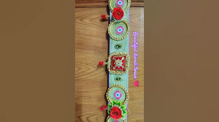 Diwali toran 🧿💗 #toran #new #diy #art #trending #viral #ytshorts #diwali #yt #decor #trending #song