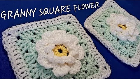Create Beautiful 3D Crochet Granny Square Flowers