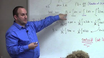 Calculus II: sec2: center of mass, collisions, ninjas, tangents, April 19 (part 1)