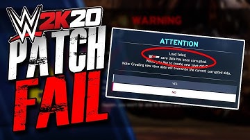 Patch 1.03 For WWE 2K20 Accidentally DELETES Save! #FixWWE2K20