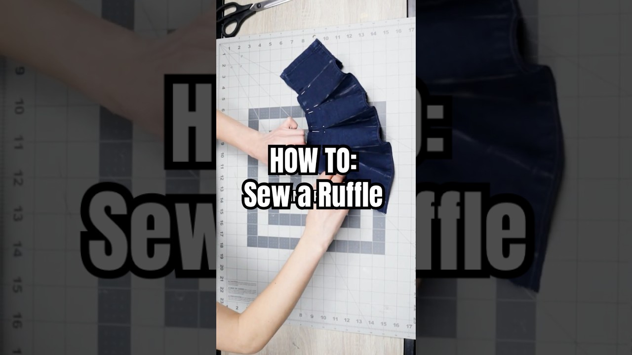 👀 How To: Sew a Ruffle! 👀 #thriftedfashion #upcycling #skirttutorial