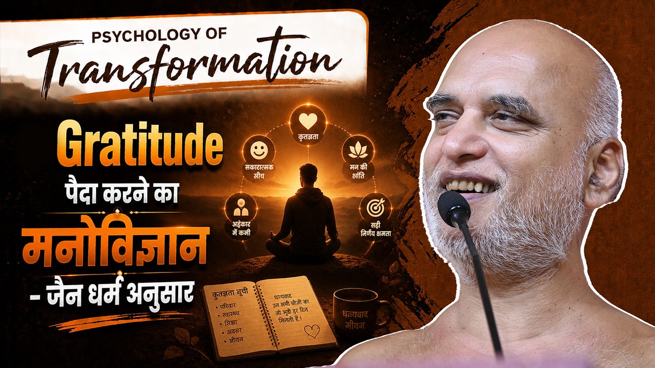 Gratitude पैदा करने का मनोविज्ञान - जैन धर्म अनुसार | 11 August 2026 | Muni Veersagarji 