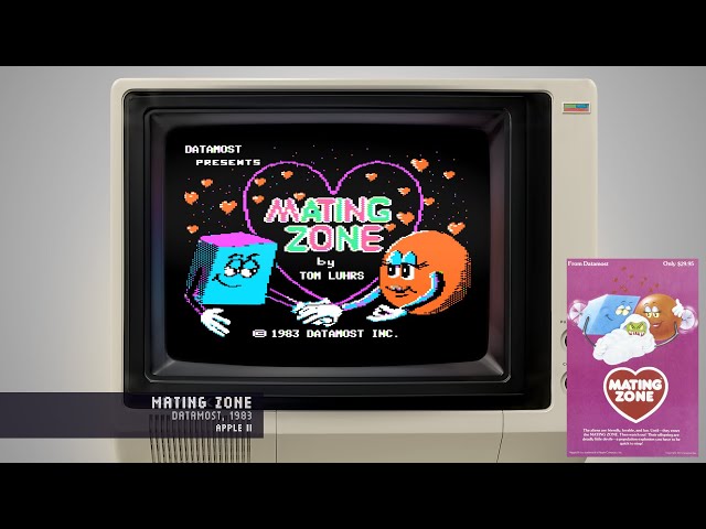 Mating Zone - Datamost, 1983 - Apple II (4K) - YouTube