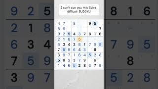 This Sudoku Beat Me… Can You Solve It? 🧩 #sudoku #puzzle #brainteaser