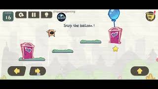 Brain Riddle: Tricky Box Level 16 Stop the balloon. Walkthrough Solution