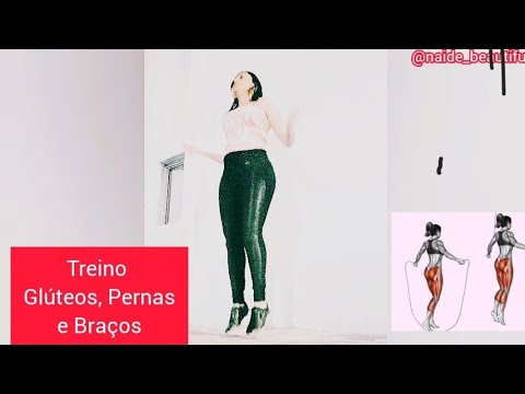 treino rápido glúteo, pernas e braços    Música: Born To Fight