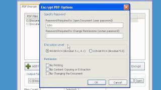 Working with MgoSoft PDF Encrypt screenshot 2