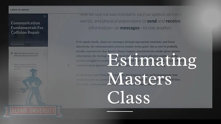 Collision Hub Releases Estimator Training and FREE...