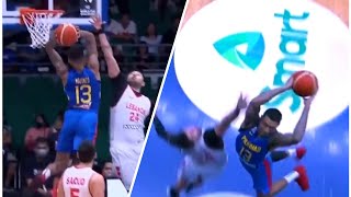Jamie Malonzo Monster Dunk - Fiba Philippines Vs Lebanon Feb.24, 2023