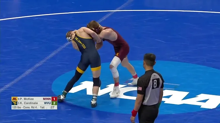 Patrick Mckee KNOCK OUT Killian Cardinale  ( Cons.Rd4 ) 125 lbs | NCAA Wrestling Championshis  2022