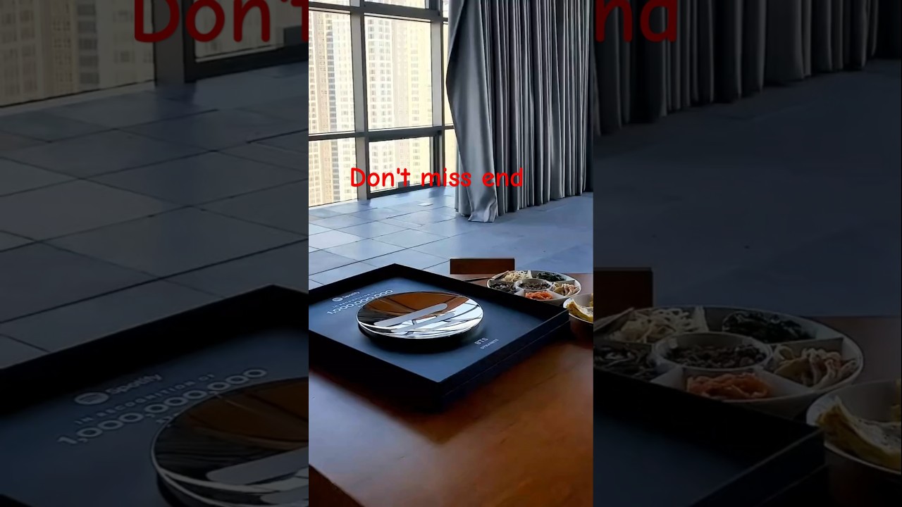 POV: When BTS Uses Spotify Awards as Their Dinner Plates🍽🏆🎶 
