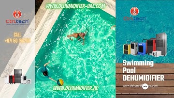 Swimming pool dehumidifier   [Indoor pool room humidity control with Duct and wall dehumidifier]