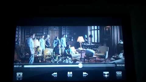 Full HD X-men First Class trailer on Creative ZiiO 7" (HDMI)