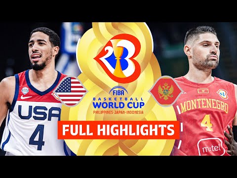 USA 🇺🇸 vs Montenegro 🇲🇪 | Condensed Game | FIBA Basketball World Cup 2023