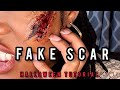 Create a fake scar using makeup!!! Halloween makeup hack.