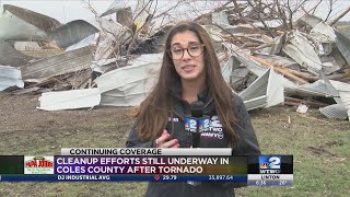 Coles Co. community members still picking up the pieces after EF2 tornado struck
