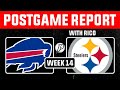 Buffalo Bills Handle the Steelers 26-15 on SNF|| Defense shows up Big!!