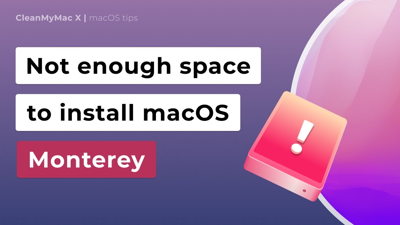 How To Make Space On Mac For Monterey Update