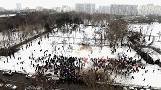 Митинг против градостроительной политики властей в Лосиноостровском районе.Москва / LIVE 09.12.18