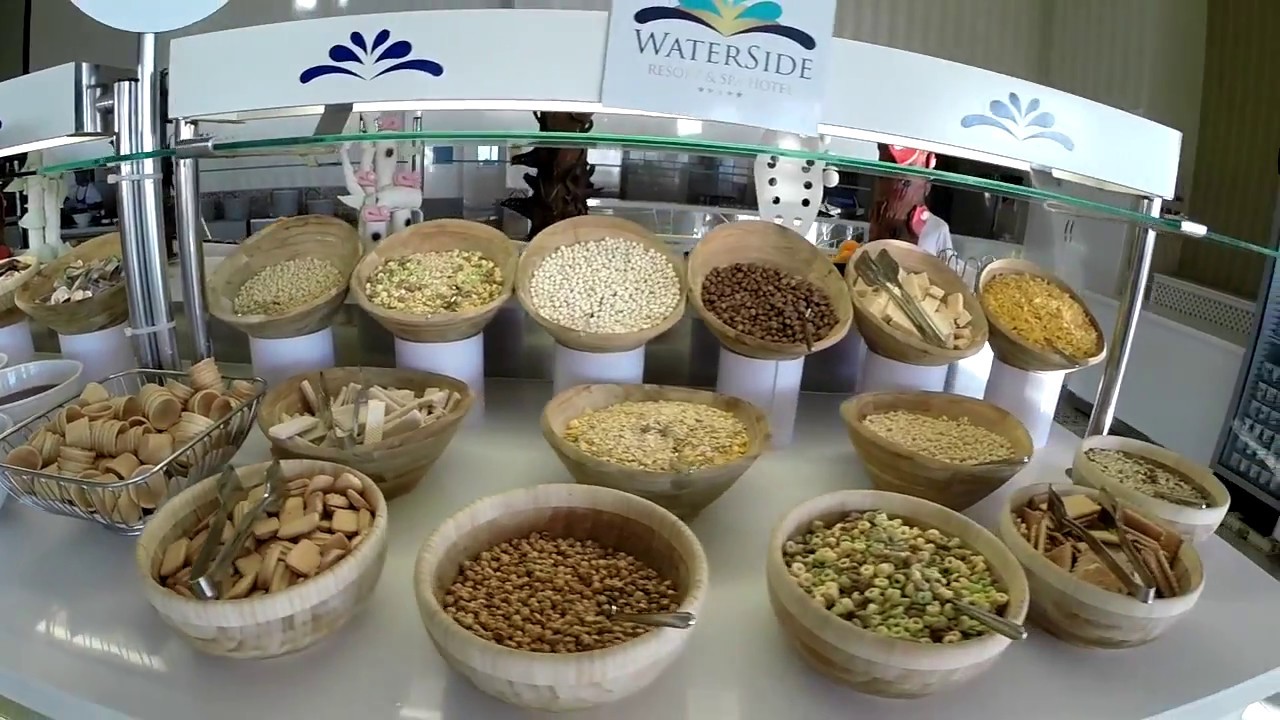 завтрак в отеле Water Side Resort & Spa 5* Турция. Сиде. 2017