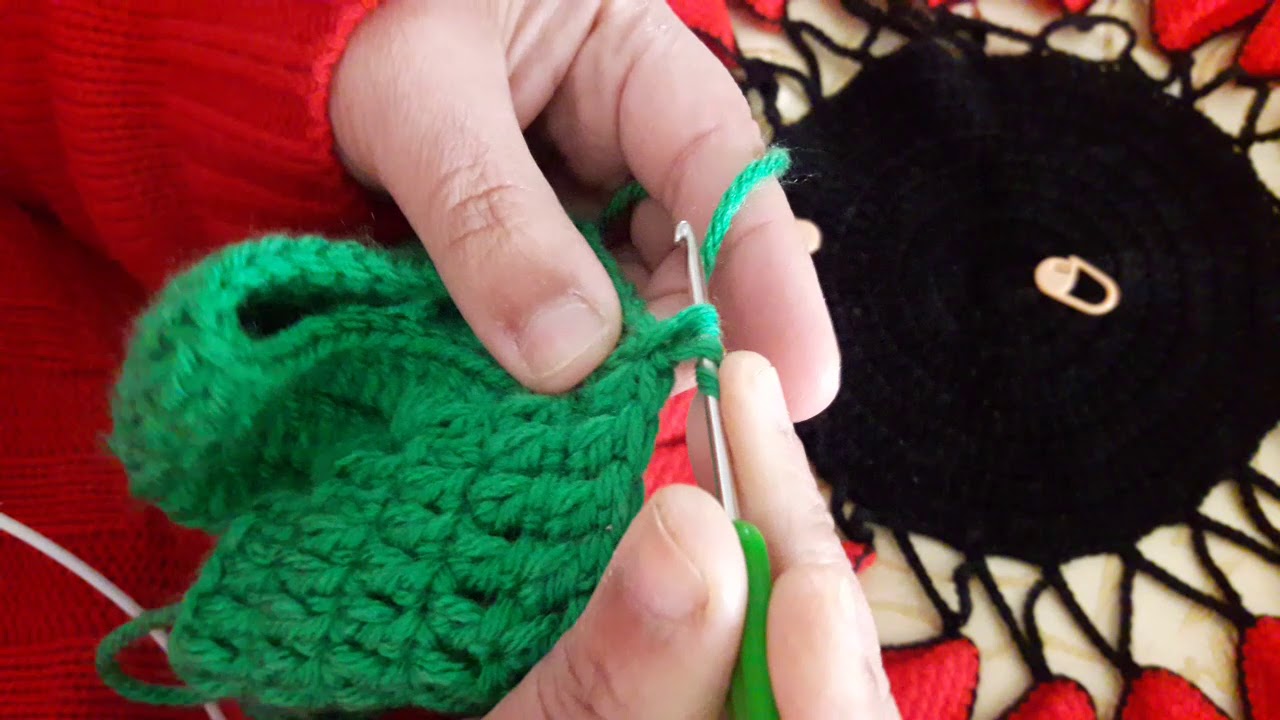 طريقة سهلة لقفل نهايات السطر كروشيه   وبداية سطر  جديد بدون  سلاسل ارتفاع وعدم وجود خط مائل