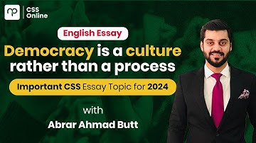 🟡 Crack CSS Essay by Sir Abrar | CSS | PMS | CSS Online| Nearpeer| Essay