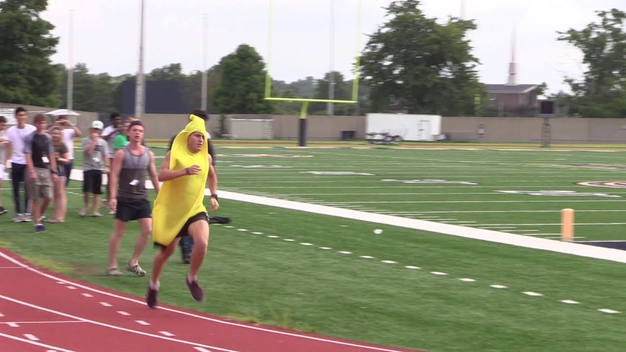 unofficial World Record: Fastest Mile in a Banana Suit (