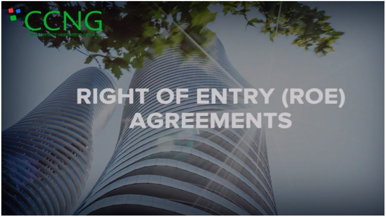 CCNG VIDEO SERIES: ROE Agreements