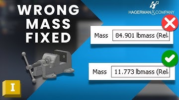 Wrong Mass in iProperties FIXED in Autodesk Inventor