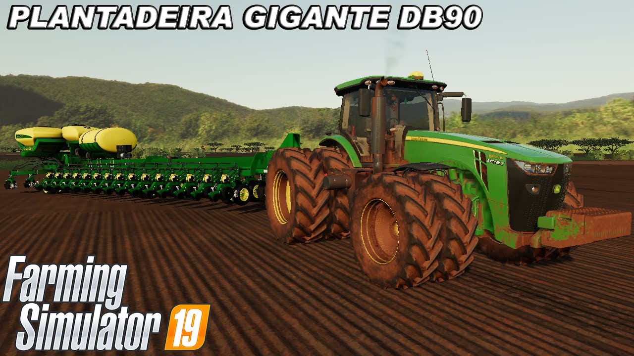 Download JOHN DEERE 8R PUXANDO UMA PLANTADEIRA DE 27 METROS || FAZ.PEDRA NEGRA || FARMING SIMULATOR 19 || #12