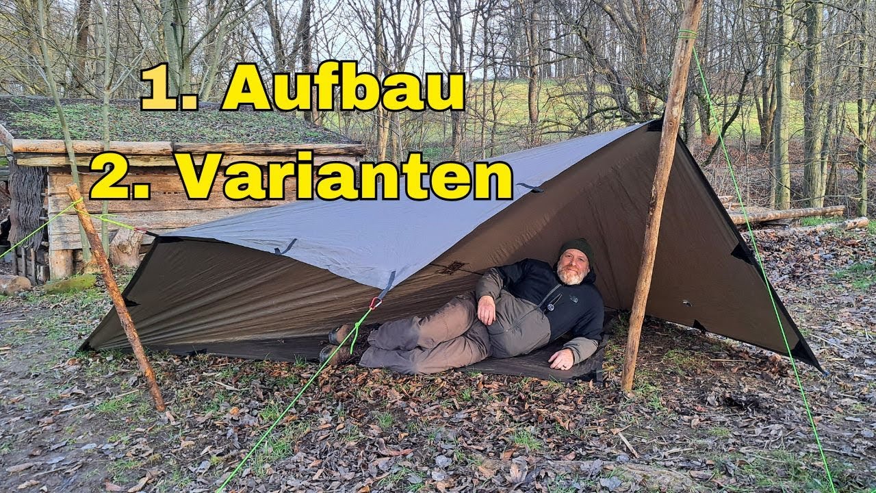 Tarpaufbau | Allwettervarianten mit integrierter Unterlegplane #tarps  #ddhammocks #shelter