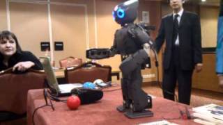 Robotis DarwinOP #2 - The new Humanoid Running Inverse Kinematics on an Intel Atom 1.6Ghz