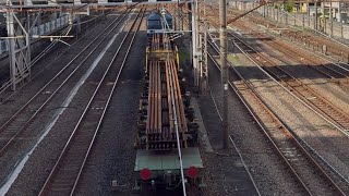 【日鐵チキ東京タ行きレール輸送】8090レ 吹B8090仕業　EF210-312＋チキ5500形3両鶴見駅通過！