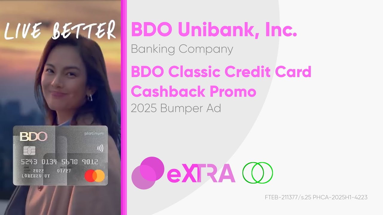 BDO Classic Credit Card Cashback Promo Bumper Ad 2025 (Philippines) [ST ...