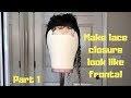 HOW TO: CUSTOMIZE LACE CLOSURE TO LOOK LIKE A FRONTAL | MSHERE DEEP CURLY | MICHELLE IYERE