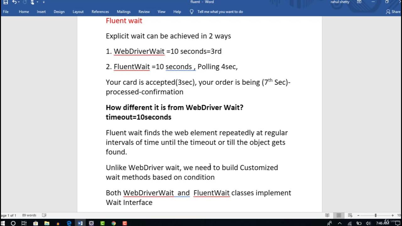 8 Building Customized methods using FLuent wait YouTube