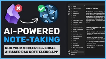 Reor: OPENSOURCE & 100% LOCAL Obsidian Alternative AI Note-taking app with RAG Support (w/ Llama 3)
