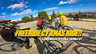 2023 XMAS RIDE WITH FREERIDE CY!! Carnage & Sends!! VLOG.