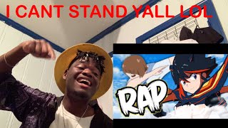 KILL LA KILL RAP | "FLINT RYUKO" | AERIAL ACE X GAMEBOYJONES X MIR BLACKWELL | REACTION
