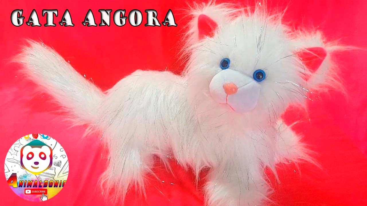 INCREÍBLE GATO/A  ANGORA//MOLDE //PELUCHES