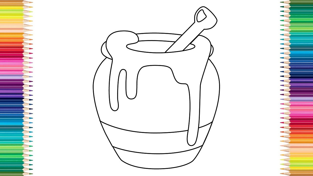 Honey Pot Coloring Pages Food Coloring Series Youtube 