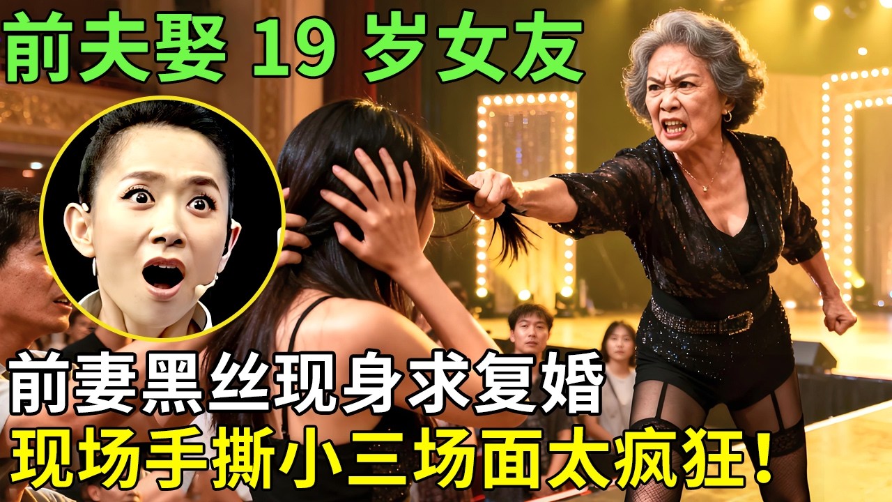 前夫娶 19 岁女友，前妻黑丝现身求复婚，现场手撕小三场面太疯狂！【王芳王为念情感调解】