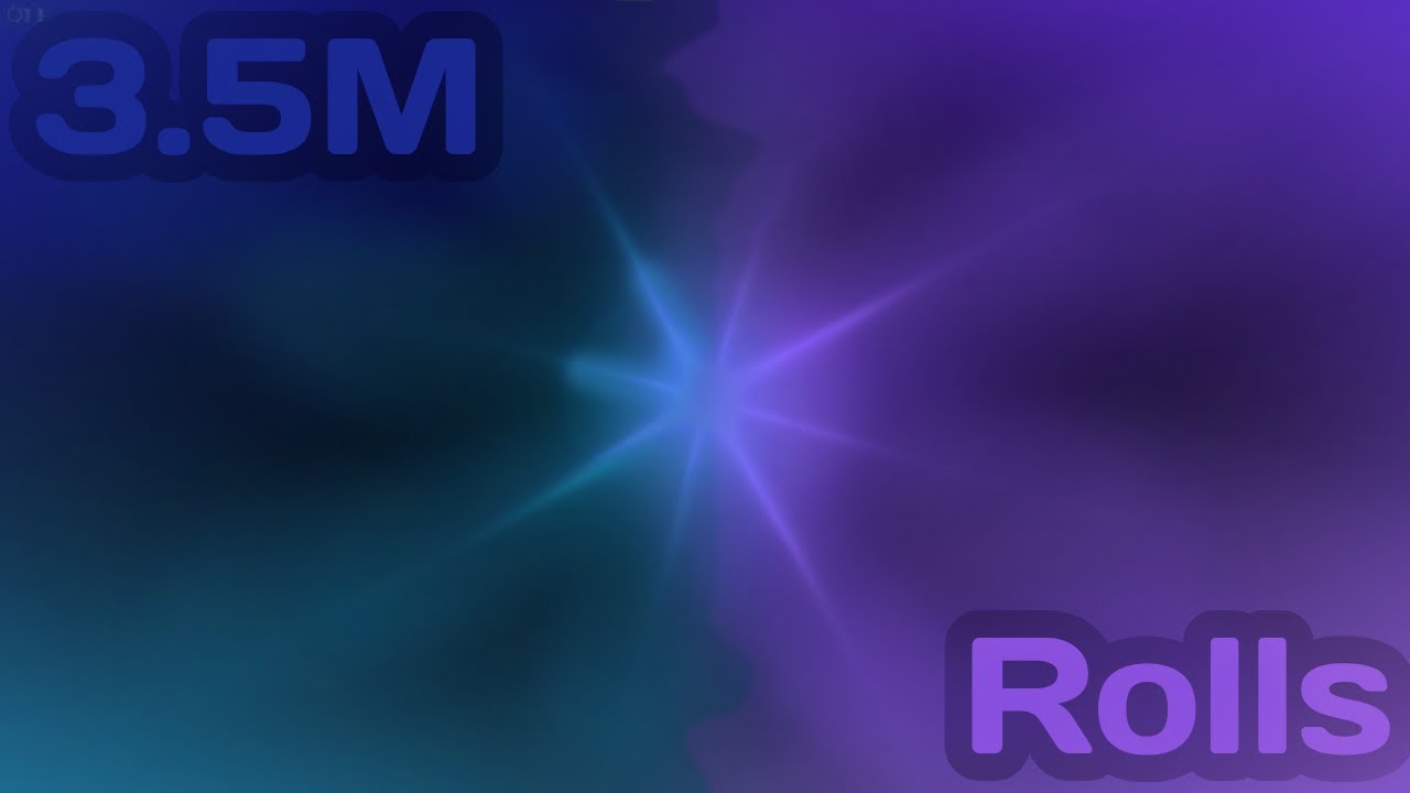 OMG ... This is what you get after 3.5M ROLLS!!!