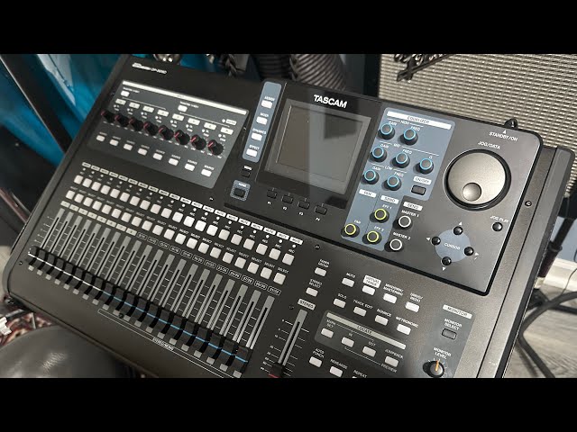 Setting up the Tascam DP32 to act as a live mixer. Just because