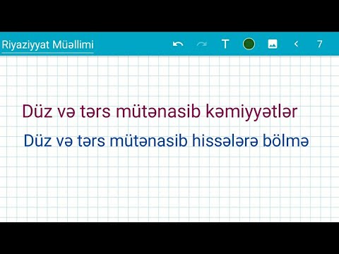 Video: Mütənasibliyi necə hesablayırsınız?