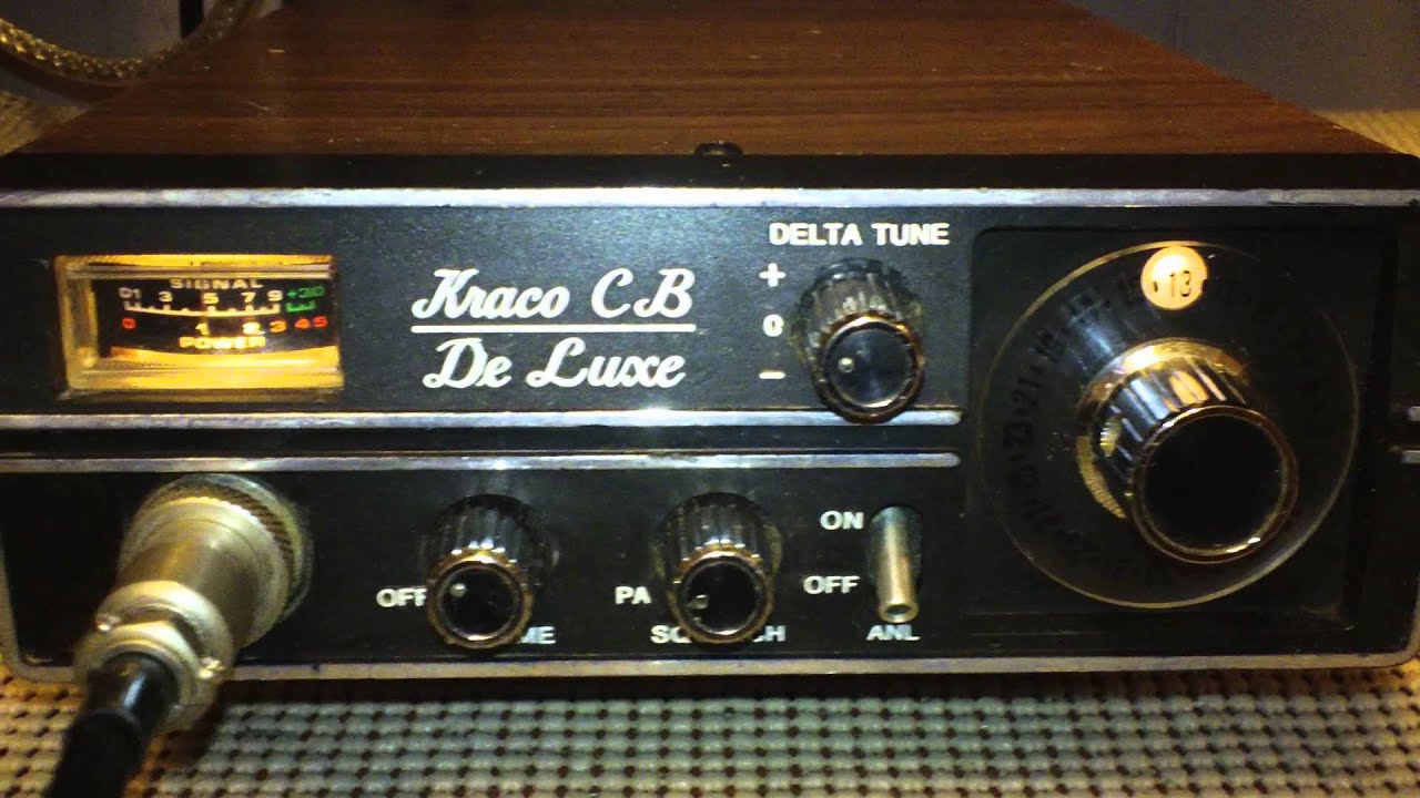 Kraco CB De Luxe KCB-4020 40 Channel Cybernet CB Radio - YouTube