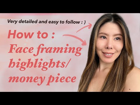 Caramel Face Framing Highlights On Dark Hair